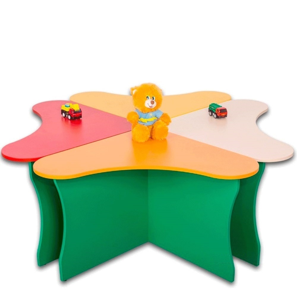 Стіл "Ромашка" (4 сегмента) 1460х1460х460/520/580 мм Дроздовський